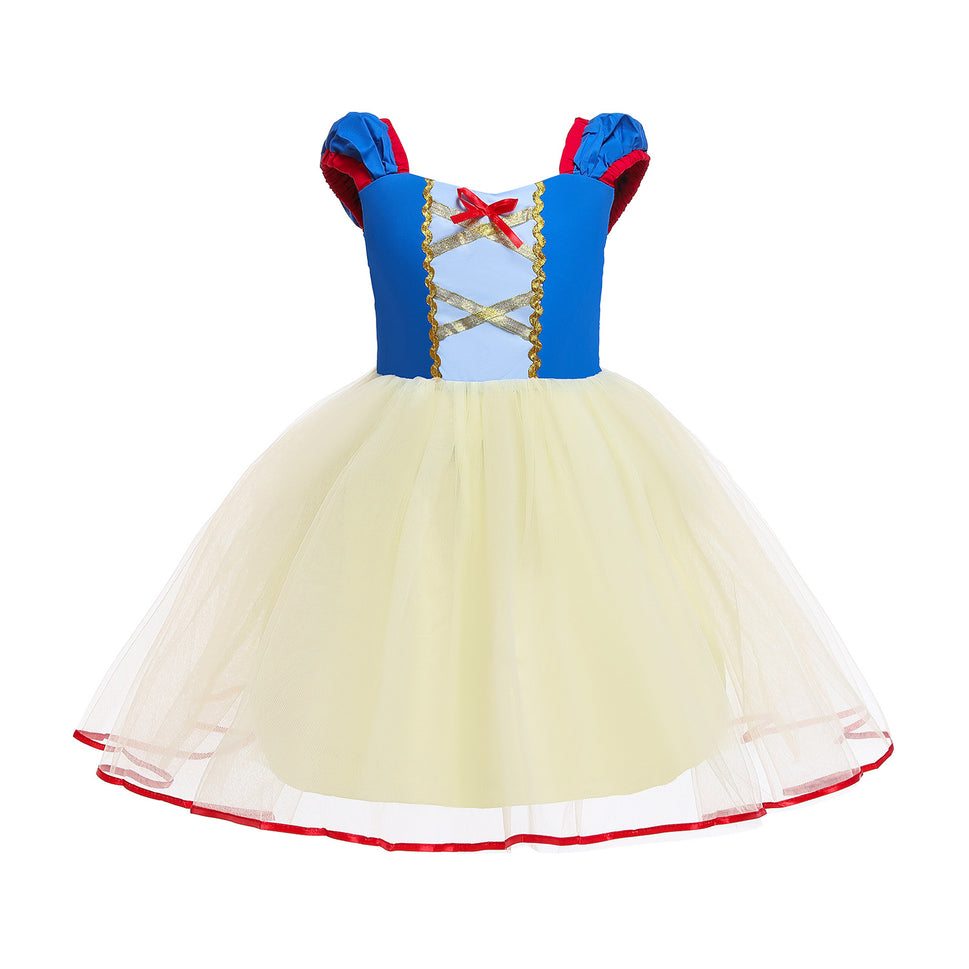 Halloween Children's Foreign Trade Children's Dress Girls' Snowyprincess Dress