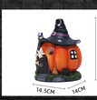 Halloween Witch Pumpkin House Decoration Ornaments Luminous Resin