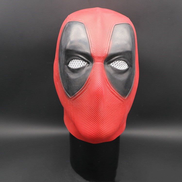 Halloween props waiting for latex headgear