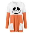 Halloween Women's Long Ghost Pumpkin Long Printed Top