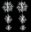 Christmas Snowflakes Christmas Decorations Activity Goods Three-dimensional Snowflake Strings