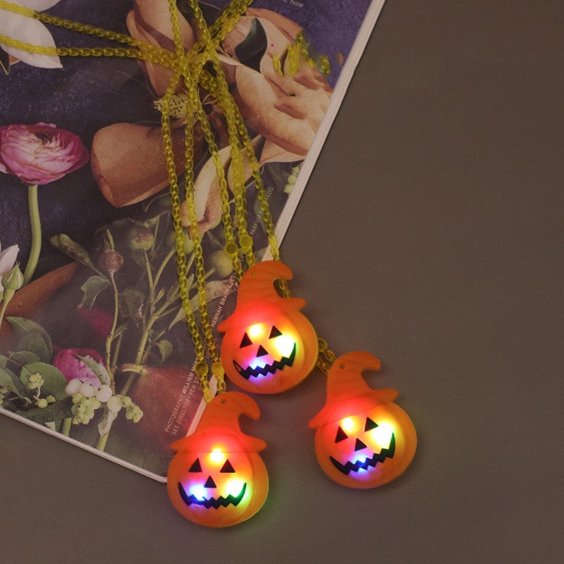 Halloween props gift glowing ring pumpkin lantern