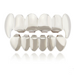 Gold-plated teeth hip-hop braces Glossy gold braces singer hipsters braces Halloween