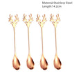 Merry Christmas Spoons Xmas Party Tableware Ornaments Christmas Decorations