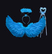 Wings Props Flower Girl Dress Up Halloween Christmas Show Feather Wings