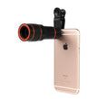 Zoom Mobile Phone Clip-On Retractable Telescope Camera Lens For  Galaxy S3 S4 S5 S6 S7 Edge Phone