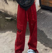 High Waist Loose And Slimming Mop Wide Leg Pants
