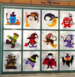 Halloween color static stickers
