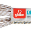 22836 Designer Series 9-Ft Fabric Extension Cord, 3 Polarized Outlets, Right Angle Plug, 125 Volts, Gold and White