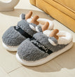Christmas Shoes Winter Home Slippers Elk Soft Cozy Bedroom Slipper Slip On House Shoes