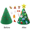 Felt Christmas Tree Three-dimensional Christmas Tree Pendant Children's Puzzle Handmade DIY