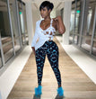 Casual Milk Silk Printed Leggings