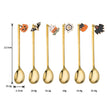 Halloween Style Pendant Stainless Steel Coffee  Creative Pumpkin Spoon