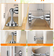 Door Stoppers Magnetic Door Catch, Stainless Steel Magnetic Door Stop 2 Pack, Double-Sided Adhesive Tape, No Drilling, Screws for Stronger Mount, Holder Your Door Open for Wide Doors