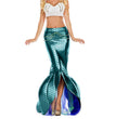 Solid Color Fashionable Halloween Costume Mermaid