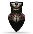 Halloween clown print triangle scarf