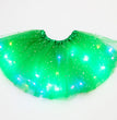 Magical & Luminous  LED Princess Halloween Tutu Skirt Sequins Shiny Skirt