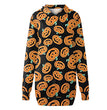 Halloween Theme Printed Casual Loose Mid-length Dress