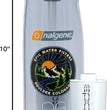 Nalgene OG Water Bottle with Filter, USA Made, BPA Free, Removes 99.99% Tap Water Contaminants, Forever Chemicals, Smoke Grey, 32 Oz