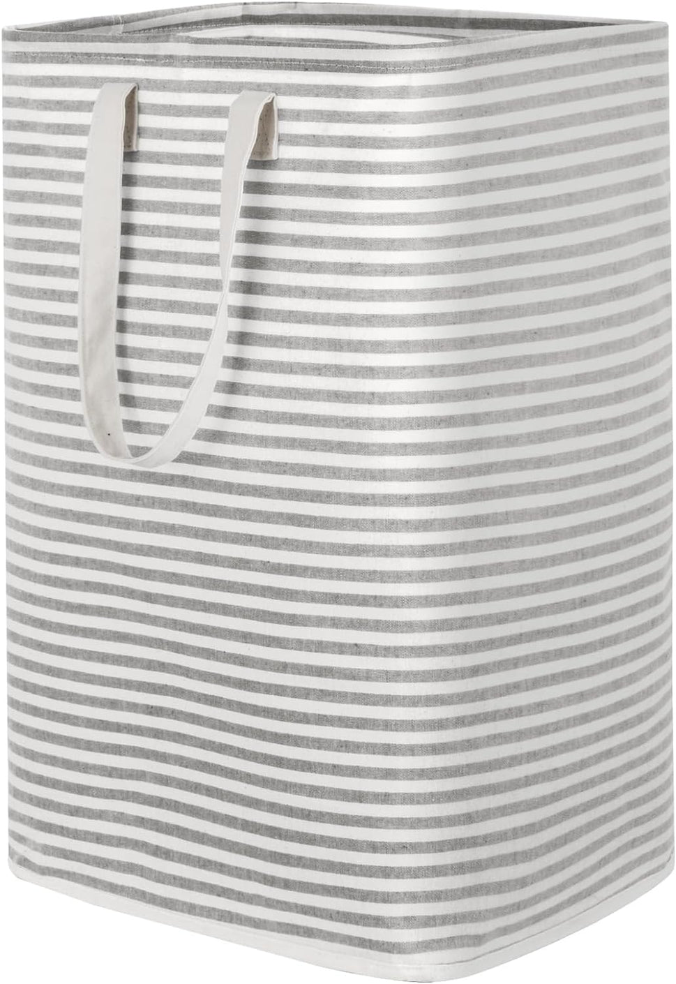 Laundry Hamper Large Collapsible Laundry Basket, Freestanding Waterproof Clothes Hamper Storage with Easy Carry Handles for Clothes in Bedroom Bathroom College Dorm for Adults, Gray, 80L