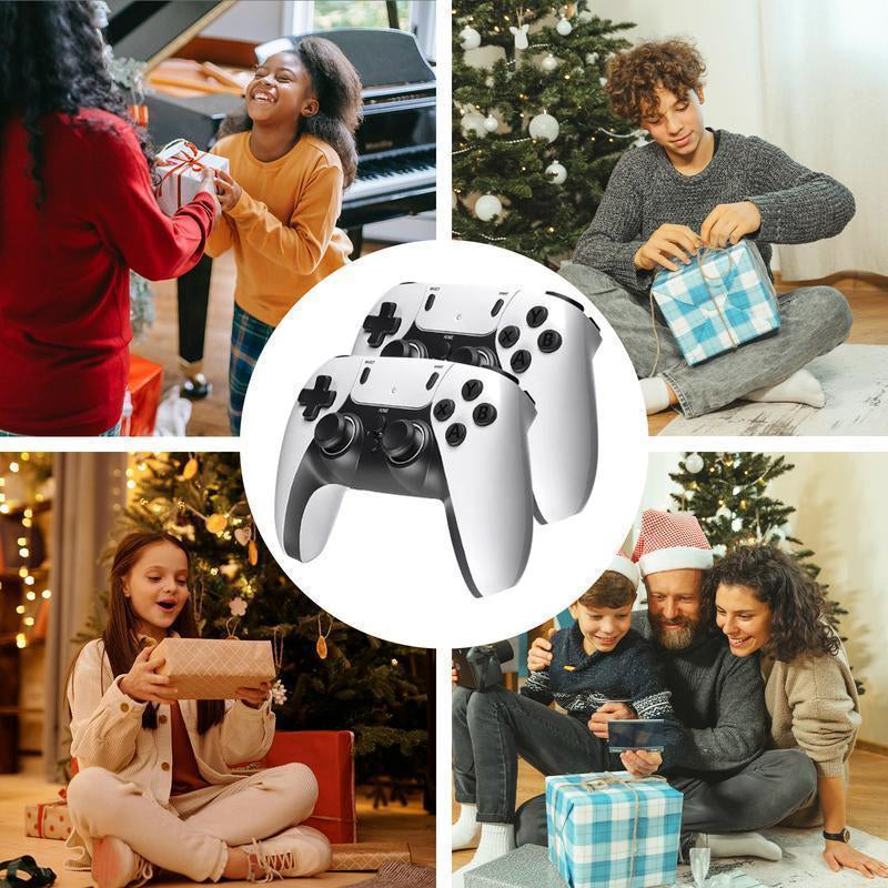 Mass Games Retro Game Console with 20000+ Built-In Games 19 Emulators 2 Wireless Controllers 4K Output & 64GB SD Card Perfect for Kids & Adults - Portable Gaming System Tiktokshopholidayhaul