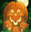 Diamond Painting Halloween Embroidery Pumpkin Full Square Diamond Mosaic Cartoon