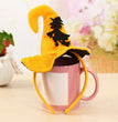 Halloween Pumpkin Hook Hat Headband Ghost Head Bat Yellow Hook Hat Headband Hair Accessories