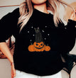 Halloween Evil Pumpkin Head Print Sweatshirt