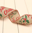Christmas Printed Polka Dot Linen Webbing Decoration