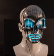 LED Halloween Face Mask Luminous Skull Cold Light Masks Dance Party Bar Disco Mask Accessories Gifts Halloween Masks