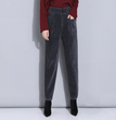 Loose Straight Tube Thickened Corduroy Pants For Women