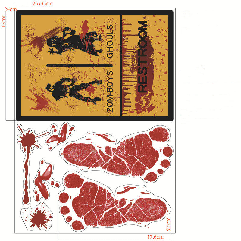 Halloween Decoration Bloodmark Wall Sticker Window Sticker