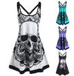 New Women's Halloween Print Sleeveless Dress