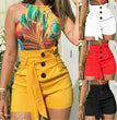 High Waist With Belt Beach Shorts