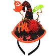 Halloween Letter Spider Witch Hat Headband Masquerade Atmosphere Props Bat Ghost Hair Accessories