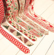 Christmas Printed Polka Dot Linen Webbing Decoration