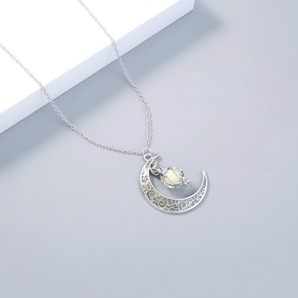 The Halloween Multicoloured Moon Whirlwind Necklace