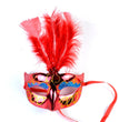 Glowing Fiber Optic Mask Halloween Masquerade Led Princess Feather Children