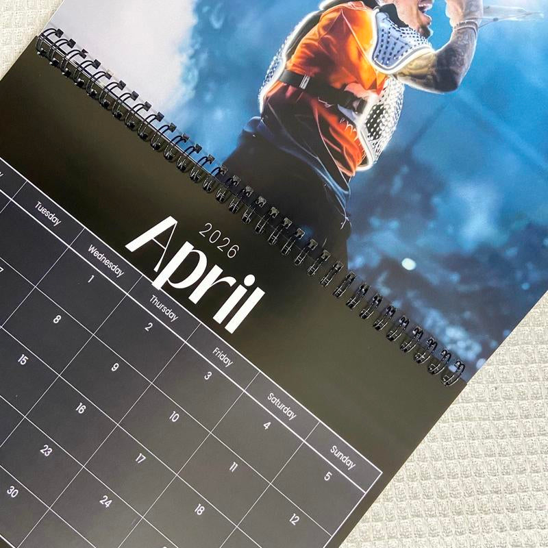 Chris B 2026 Calendar - Merch for Fan, Celebrity Merch, Christmas Gift | Home Decor, Office Decor - Fan Gift, Unique Holiday Gift