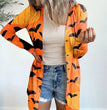 Autumn And Winter New European And American Halloween Theme Printed Coat