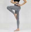 Snowflake Jacquard Seamless Yoga Workout Ankle Length Pants