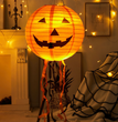 Halloween Glowing Paper  String Props Decoration Shopping Mall Layout Pumpkin Lantern