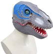 Halloween Velociraptor Dinosaur Moving Mouth Mask Hood