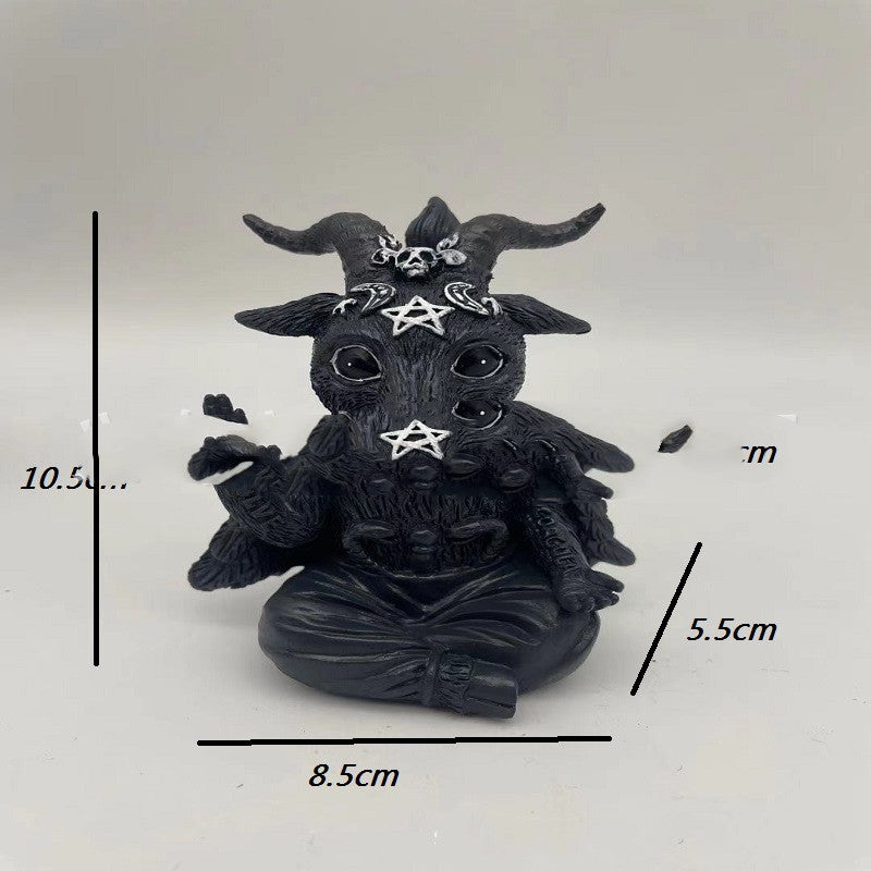 Halloween Magic Cat Resin Crafts Ornaments