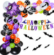 New Halloween Party Decoration Balloon Combination Spider Aluminum Film