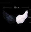 Wings Props Flower Girl Dress Up Halloween Christmas Show Feather Wings