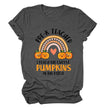 Pumpkin Love Rainbow Halloween Short Sleeve T-Shirt