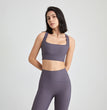 Back U Collar Shockproof Sports Underwear Naked Women Sense Vest Push-up Yoga Clothes Bra