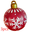 Christmas Ornament Ball Outdoor Pvc 60CM Inflatable Decorated Ball PVC Giant Big Large Balls Xmas Tree Decorations Toy Ball