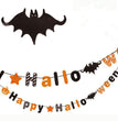 Halloween Triangle Pull Flag Party Decorations Bat Skull Pumpkin Paper Pull Flower Banner